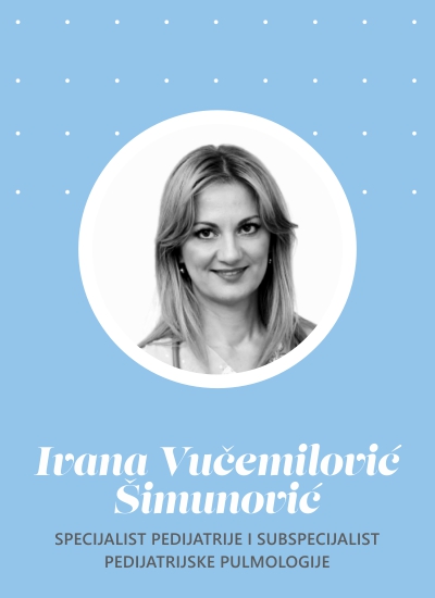 dr. Ivana Vučemilović Šimunović, specijalistica pedijatrije i subspecijalistica pedijatrijske pulmologije
